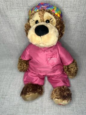 GUND Dr. Brickley Bear Plush Pink Surgeon Scrubs Children’s Miracle Network